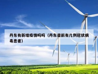 丹东有新增疫情吗吗（丹东目前有几例冠状病毒患者）